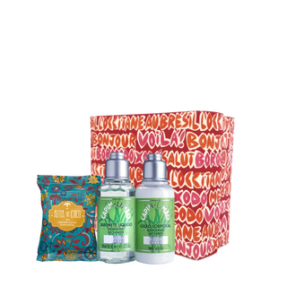 Combo Viagem Capim Limão e Água de Coco: Loção e Sabonetes